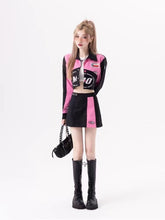 Ästhetische Y2K Jacke & Rock